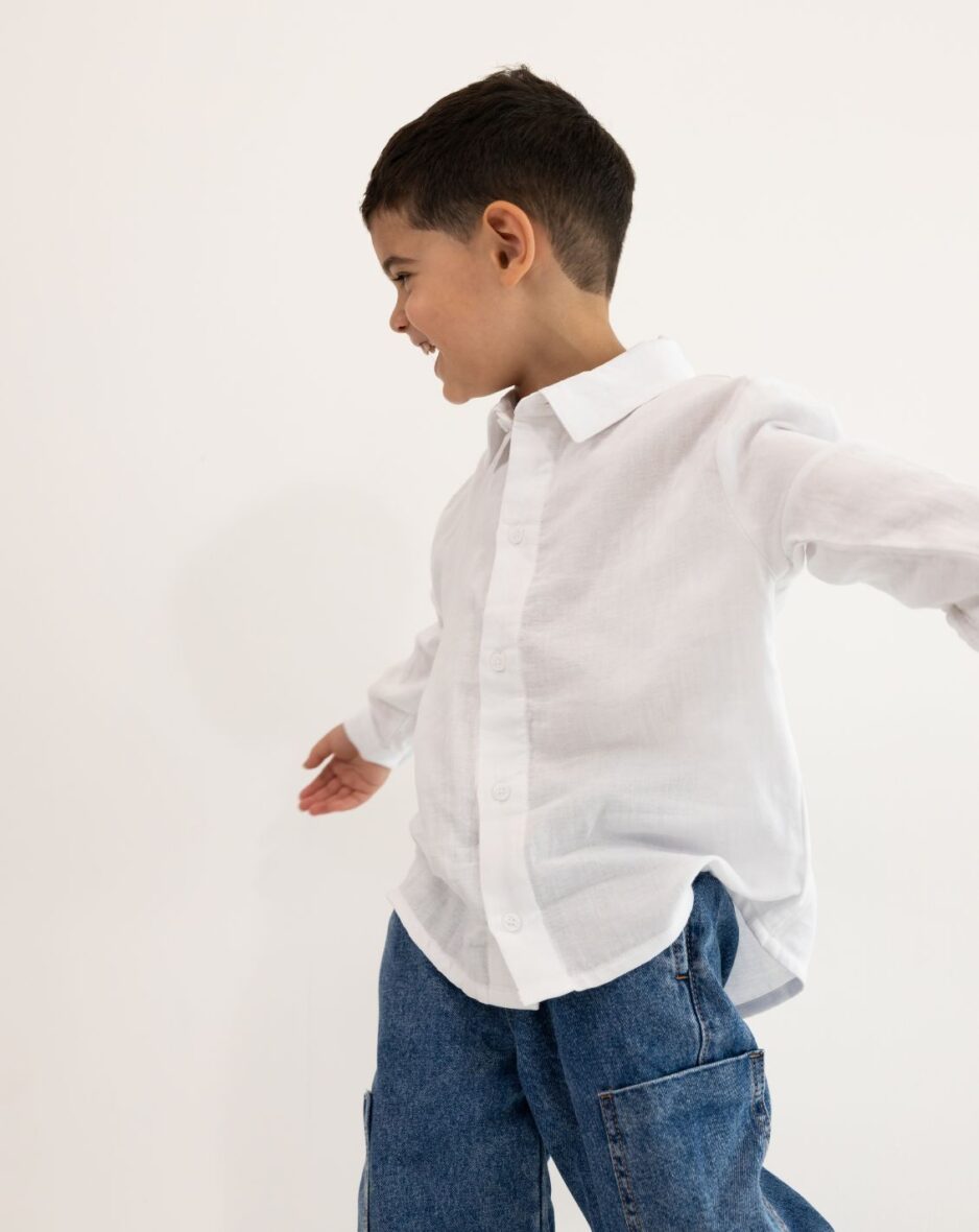 חולצה מכופתרת ארוכה WB