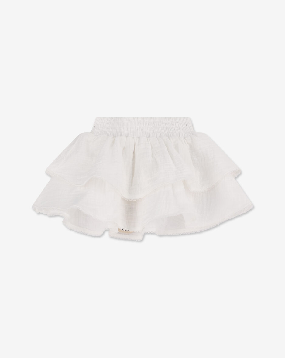 חצאית אריג שכבות מיני H