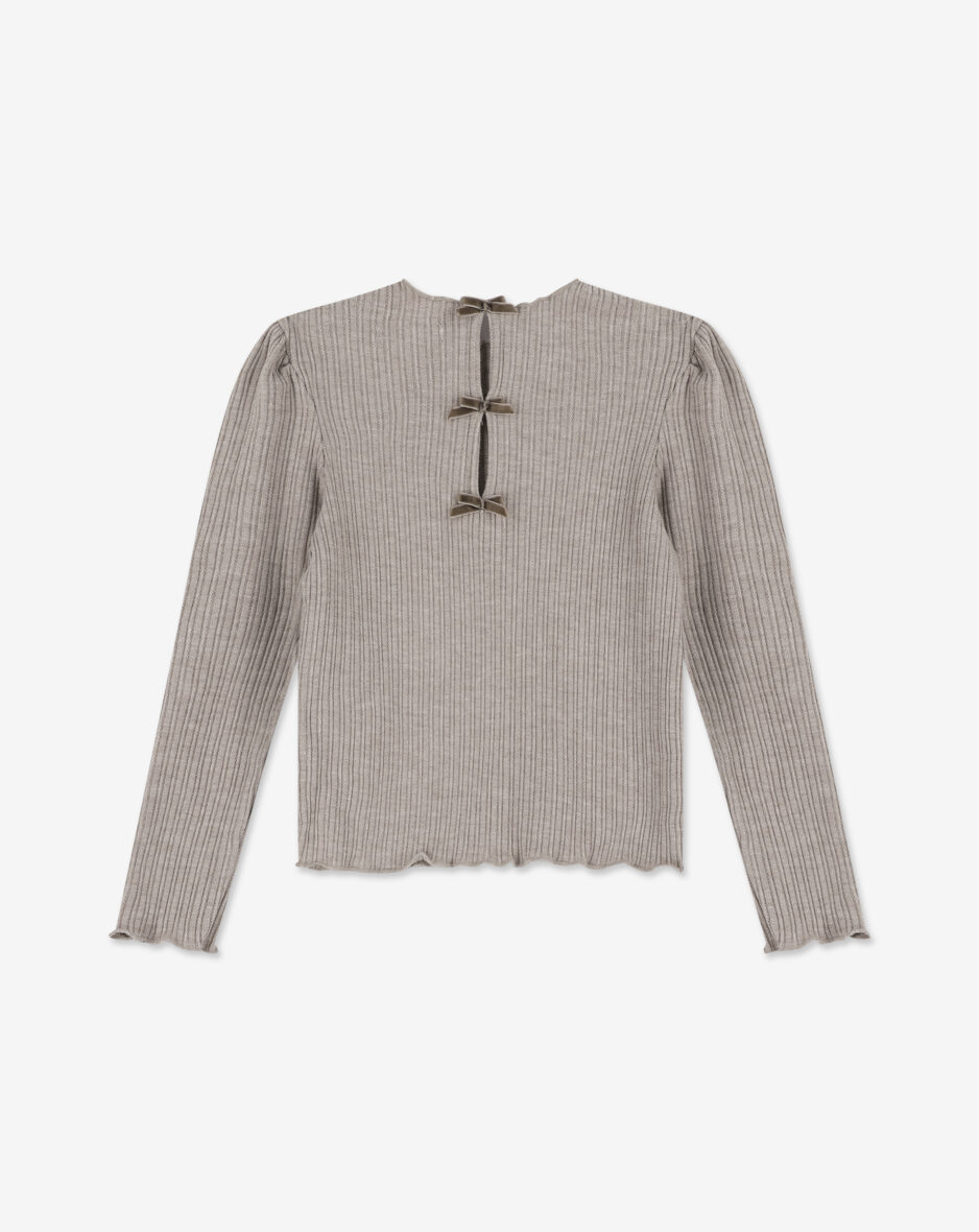 חולצת פוינטייל עם שרוולים ארוכים H